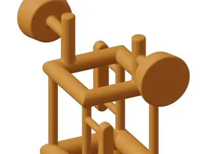 Plastic Premium Telecommunication Tower Toy 3D model