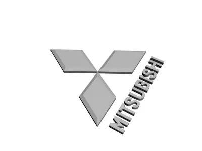 Mitsubishi Logo 3D print model