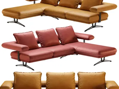 Hoover Sofa Low-poly 3D model