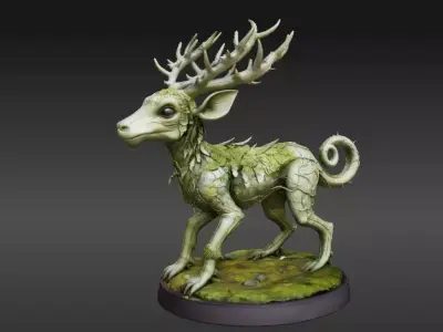Articulated Forest Sprite 3D Model Fantasy Creature Print-Ready 3D model