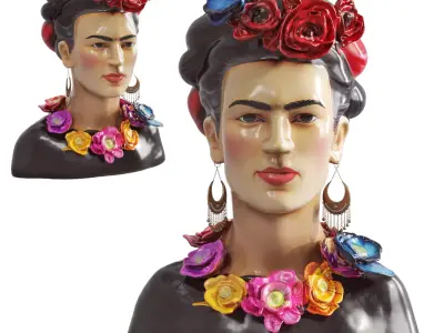 Frida Kahlo 3D model