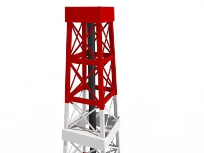 oil derrick 3D model