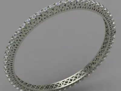  Diamond Bangle 3D Print Model 3D print model