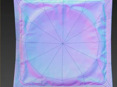 Condom PBR Game-Ready silver Low-poly 3D model