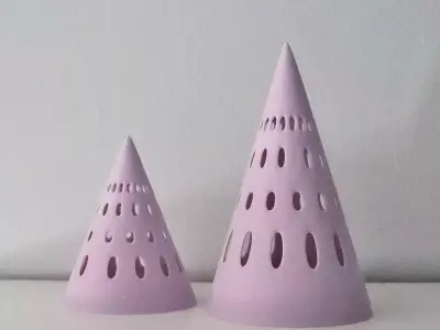 Arbol navidad luz  Free 3D print model