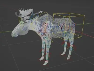 moose for game 3D model