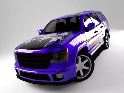 Car Rock Low-poly 3D model