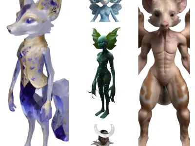 Fantasy Creatures Collection - Mythical Beings Series 3D print model