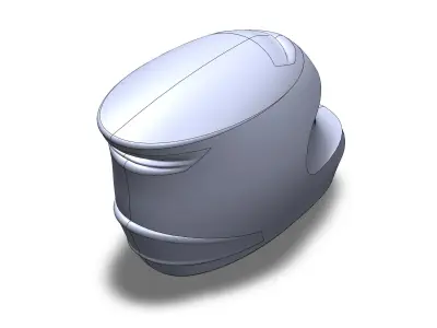 Motorcycle Helmet 3D print model