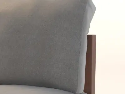 Fall Back Dining Chair 3D model