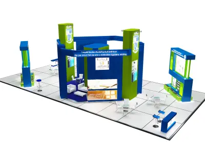Booth Exhibition Stand a388b  3D model