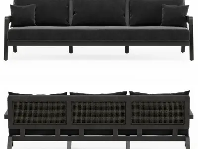 Outdoor furniture w002 3D model