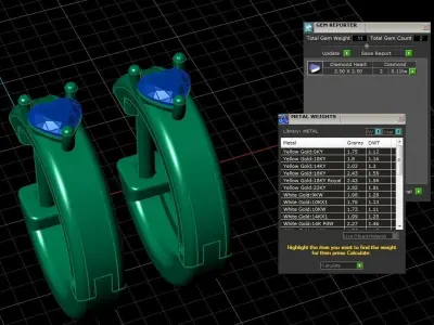 Jewelry Earrings 25mm heart 3D print model