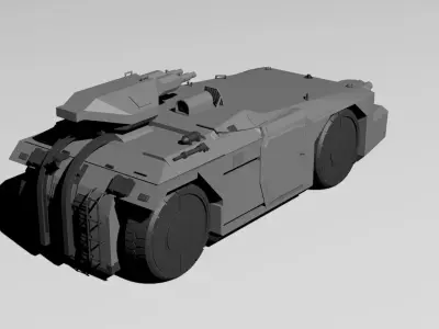M577 APC USCM Armored Personnel Carrier 3D print model
