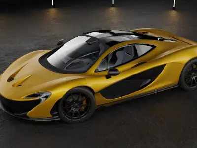 McLaren P1 Low-poly 3D model