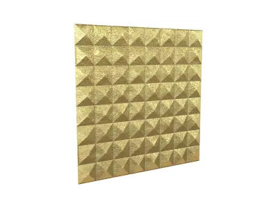 Triangle Grid Pattern Wall Panel V1 002 Low-poly 3D model