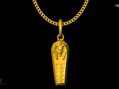 Coffen pendant charms - one inch pendant 3D print model