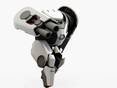 COMBAT DROID X-250 Rigged for Unreal Engine - Unity - MIXAMO  3D model