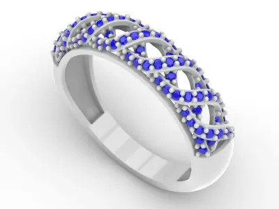 Jewelry Diamond Ring Model RG46 Free 3D print model