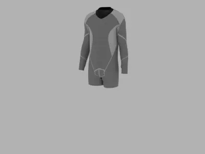 Sport Suit Low-poly 3D model