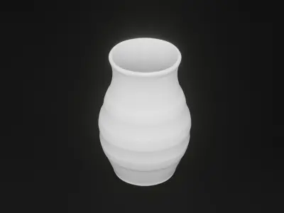 Traditional Flower Vase 3D model