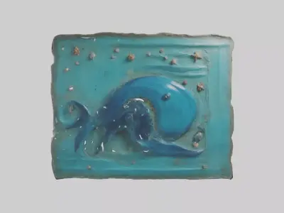 Oceaninspired Wall Decor 3D model