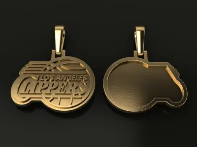 Clippers Logo Pendant 3D print model