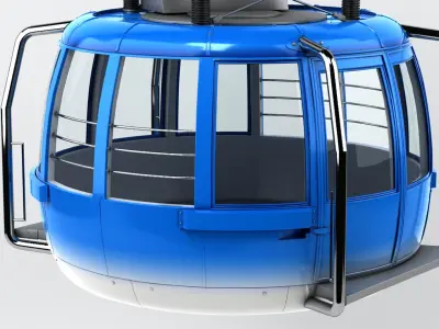 Cableway Car 3 3D model