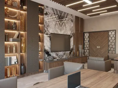 Modern Office Interior 3D model