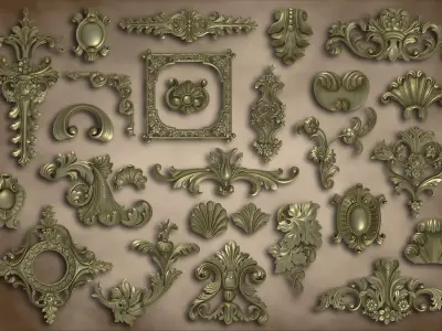 Ornamental Alphas Vol 01 Texture