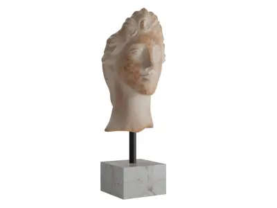 Roman Head Sculpture 3D model