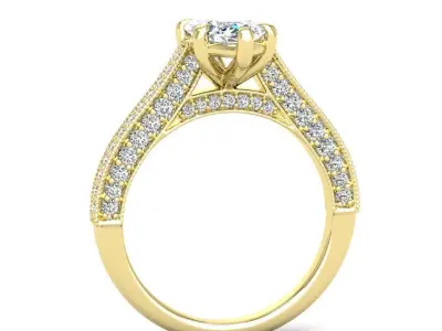 Engagement ring Sophia marquise 3D print model