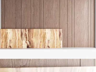 Decorative wall panel set 74 3D model