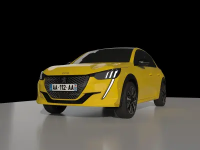 Peugeot 208 GT Line - Scanned Model 3D model