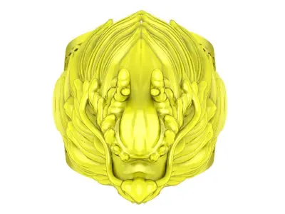 Luxury Dragon Head Men Ring 3D Model 4791 3D print model