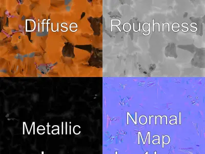 Bay Thoroughbred Horse Athletic Sculpture Low-poly 3D model