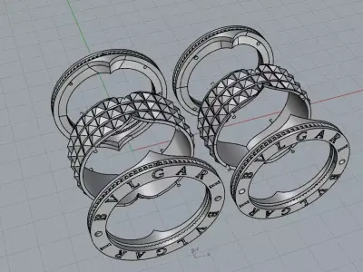 Bvlgary Ring 3D print model