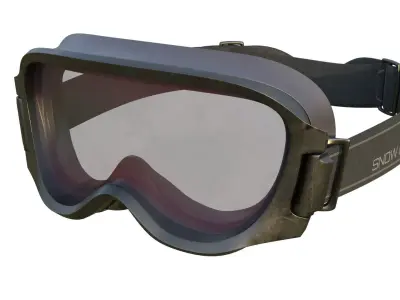 snow mask with 4k pbr texture 3D model