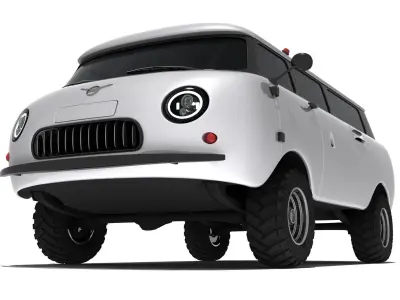 UAZ-452 Concept Car 3D model