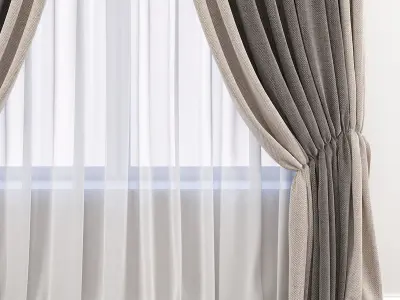 Set 76 Curtains 3D model