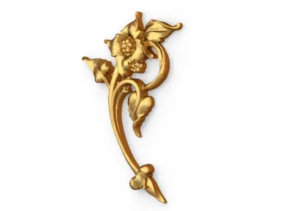 Classic carved decor ornament 499  3D print model