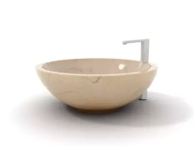 Elegant Marble Basin model pack Low-poly 3D model