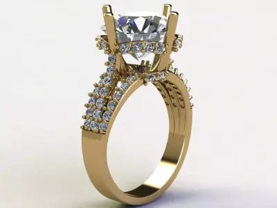 Popular model women ring 2020 R76 3D model