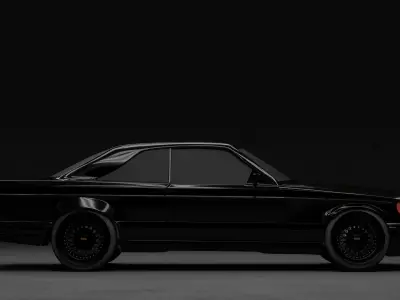 mercedes benz class S 560 SEC w126 3D model