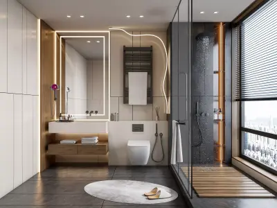 Bathroom 54 3D model