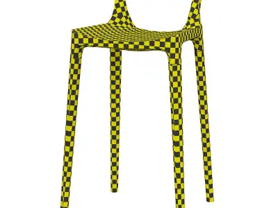 max elka stool  premium 3d model Low-poly 3D model