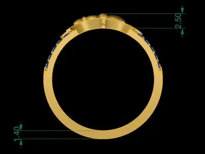 Boy and Girl Rings 3D print model