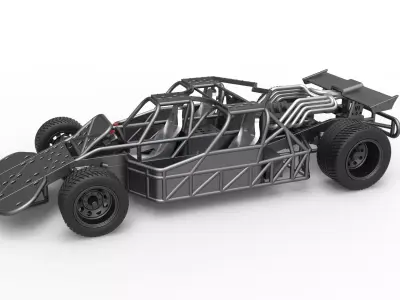 Flip car from the movie Fast and Furious 6 Scale 1 to 25 3D print model