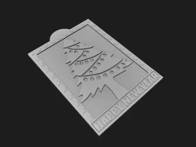 Happy New Year 3D print model