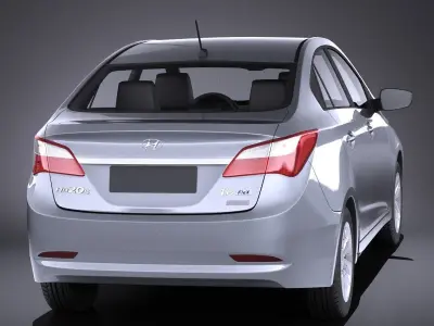 Hyundai HB20S 2015 VRAY 3D model